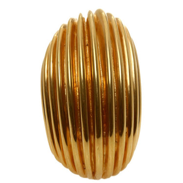 Anillo Tornado Dorado Liso